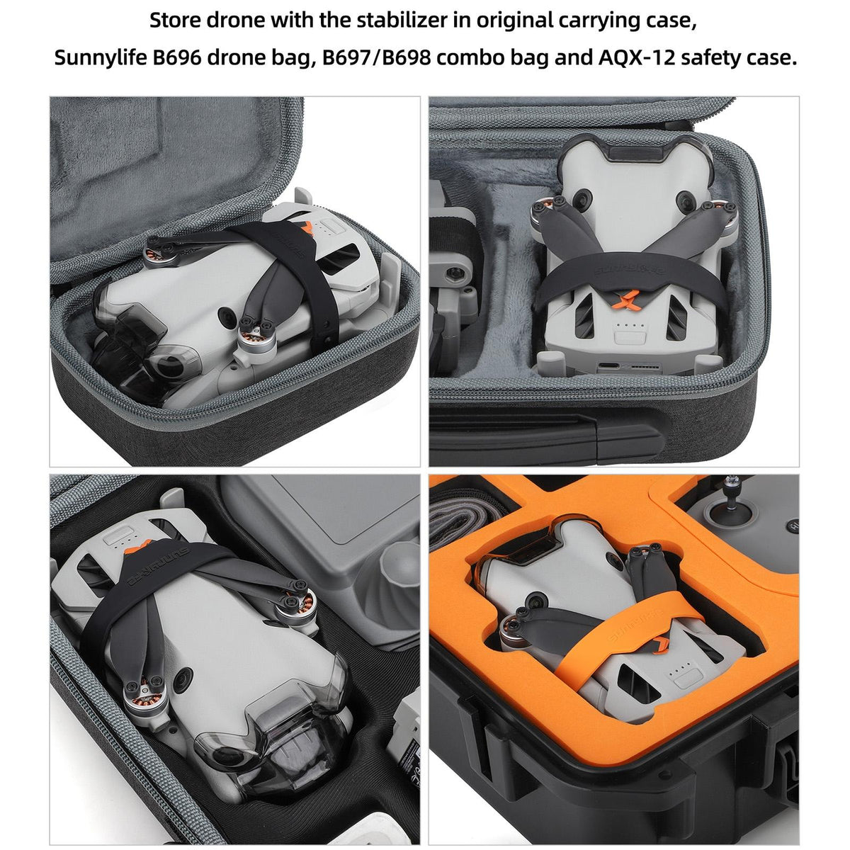 Fixed Propeller Guard for Dji Mini 4 Pro - Blade Holder - Orange