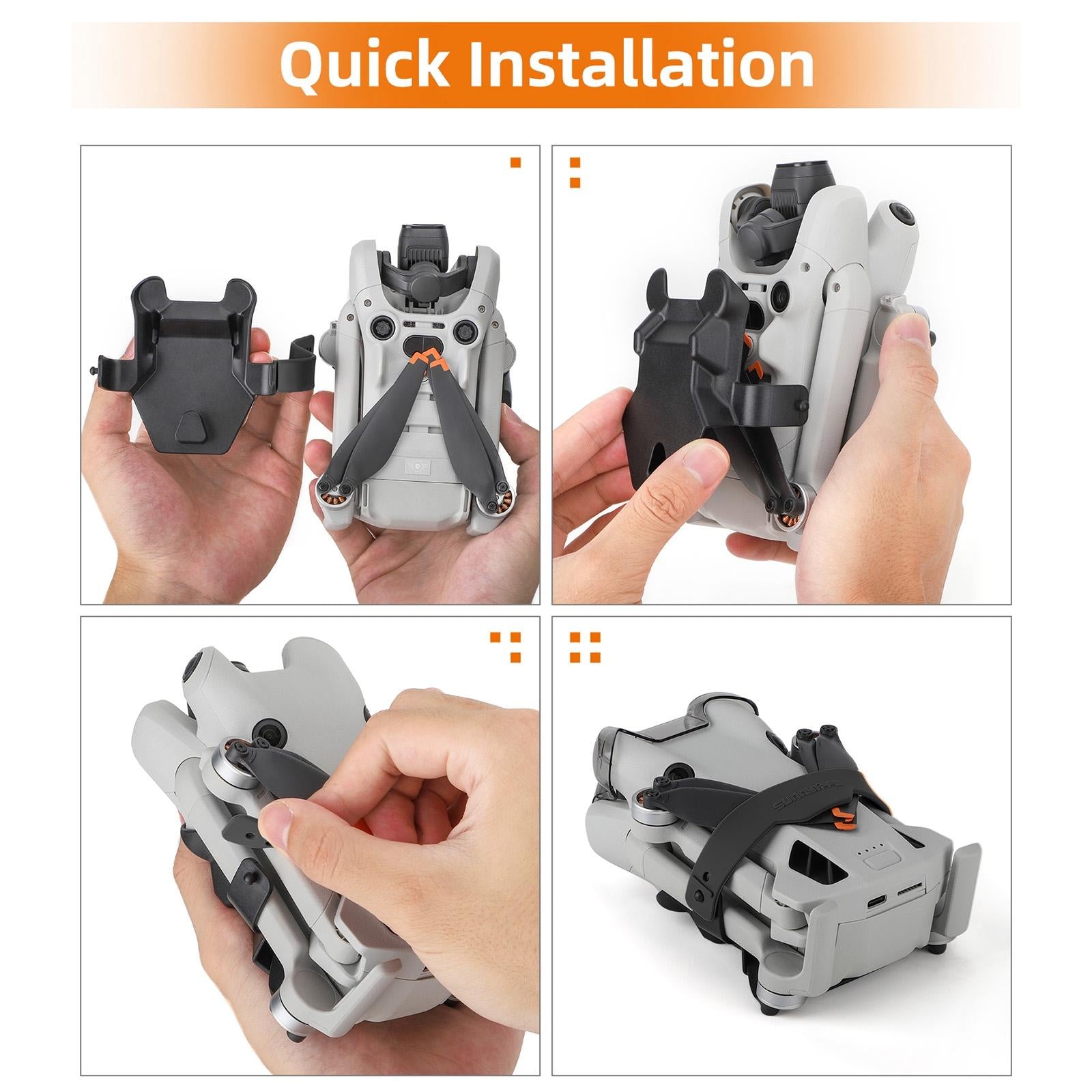 Fixed Propeller Guard for Dji Mini 4 Pro - Blade Holder - Orange
