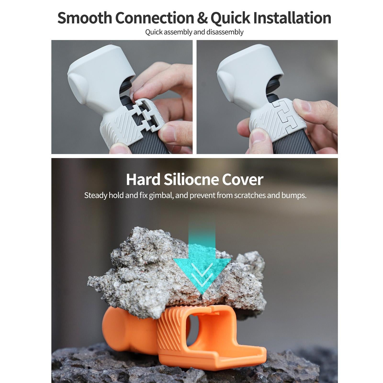 Silicone Protective Case for Dji Pocket 3 - Black