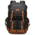 Travel-ready Retro Canvas Backpack - Spacious Design - Gray