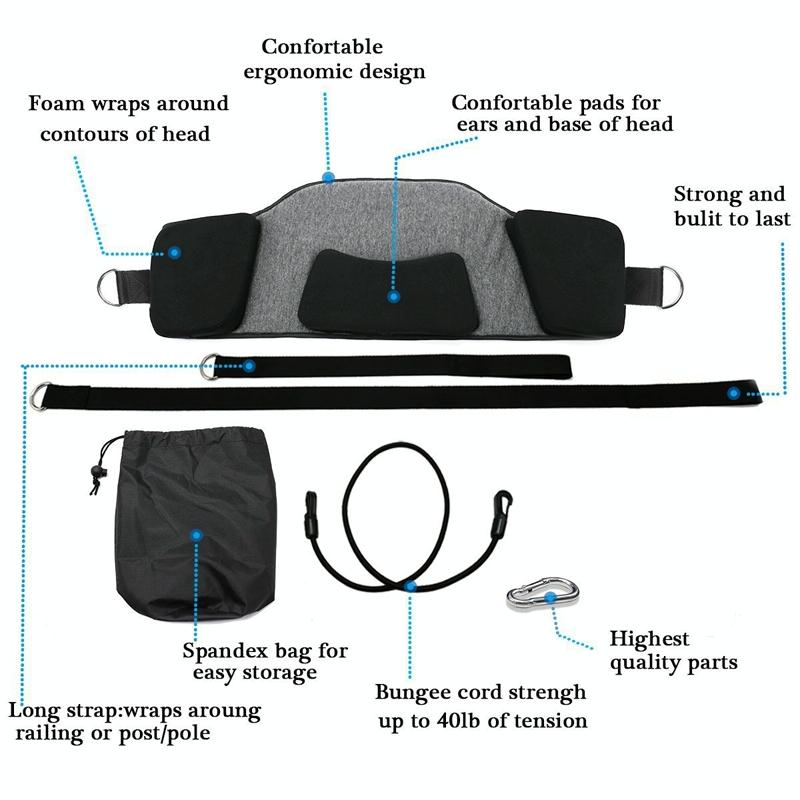 Portable Neck Pain Relief Hammock Massager Black / Dark Grey