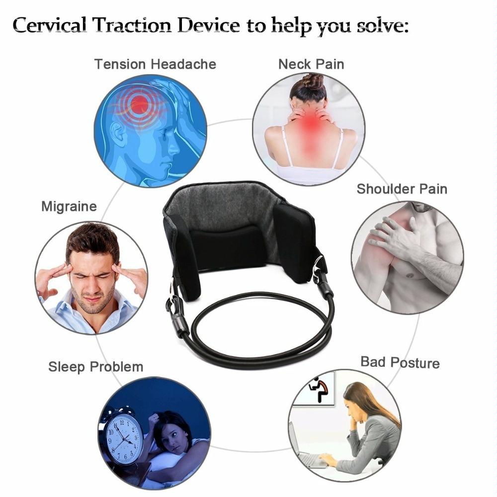 Portable Neck Pain Relief Hammock Massager Black / Dark Grey