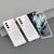 For Samsung Galaxy Z Fold4 5G Full Coverage Electroplated Glass Case - Transparent