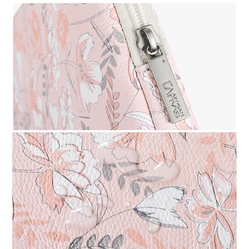 11 Laptop Liner Bag - Waterproof Pu Leather Cover Light Pink