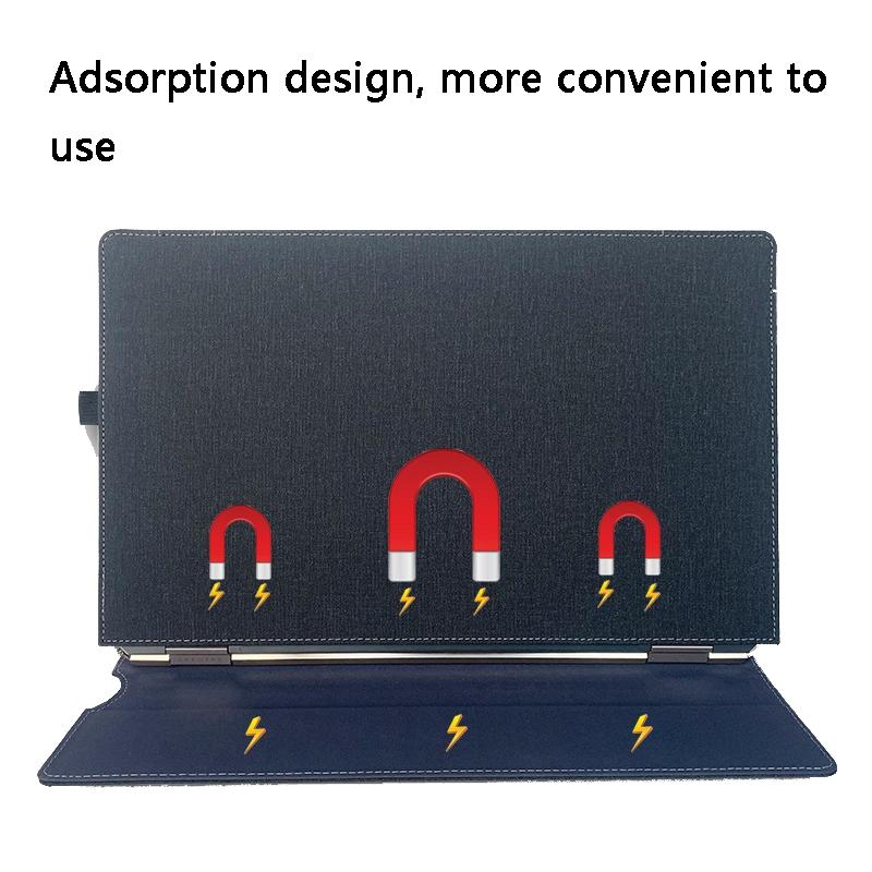 15-inch Laptop Sleeve for Hp Spectre X360 - Pu Leather - Blue