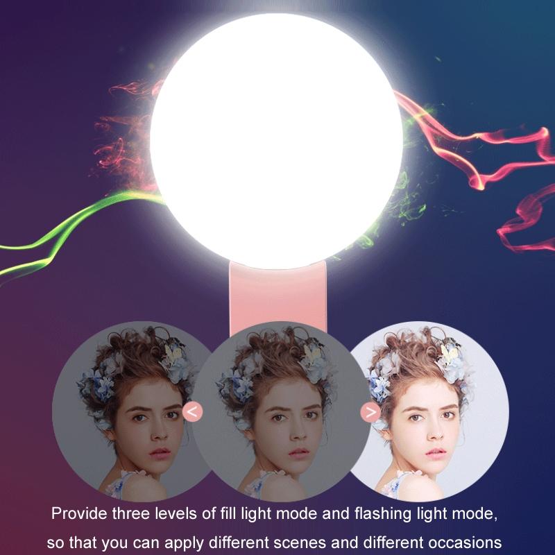 2-pack Led Selfie Light for Mobile Phone Photography - White