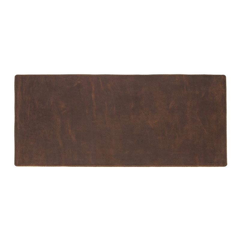 Retro Crazy Horse Leather Desk Pad Anti Slip