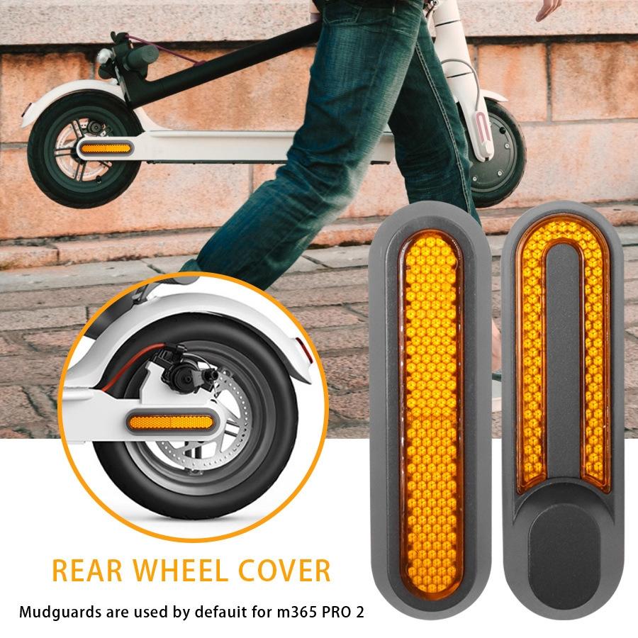 Xiaomi Mijia 1s / Pro 2 Electric Scooter Wheel Cover with Reflective Strips & Screws - Red