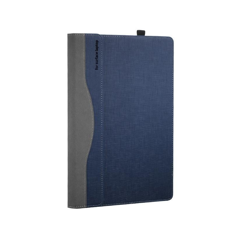 Versatile 13.5 Leather Laptop Sleeve for Microsoft Surface - Multi-functional - Blue