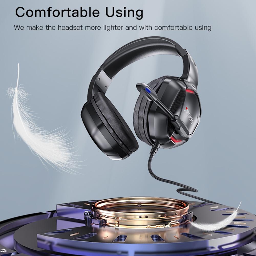 Rgb Gaming Wired Earphone With Mic Black