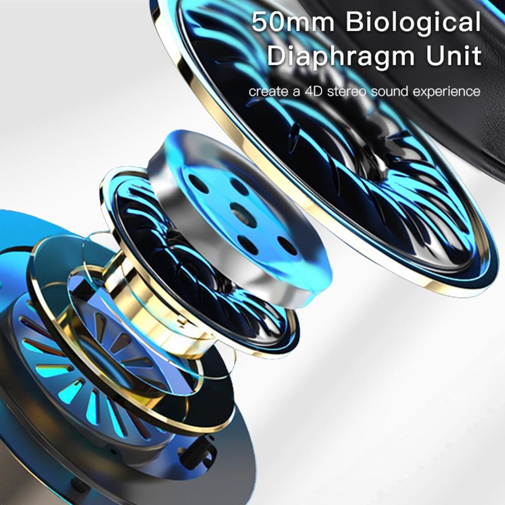 Rgb Gaming Wired Earphone With Mic Black