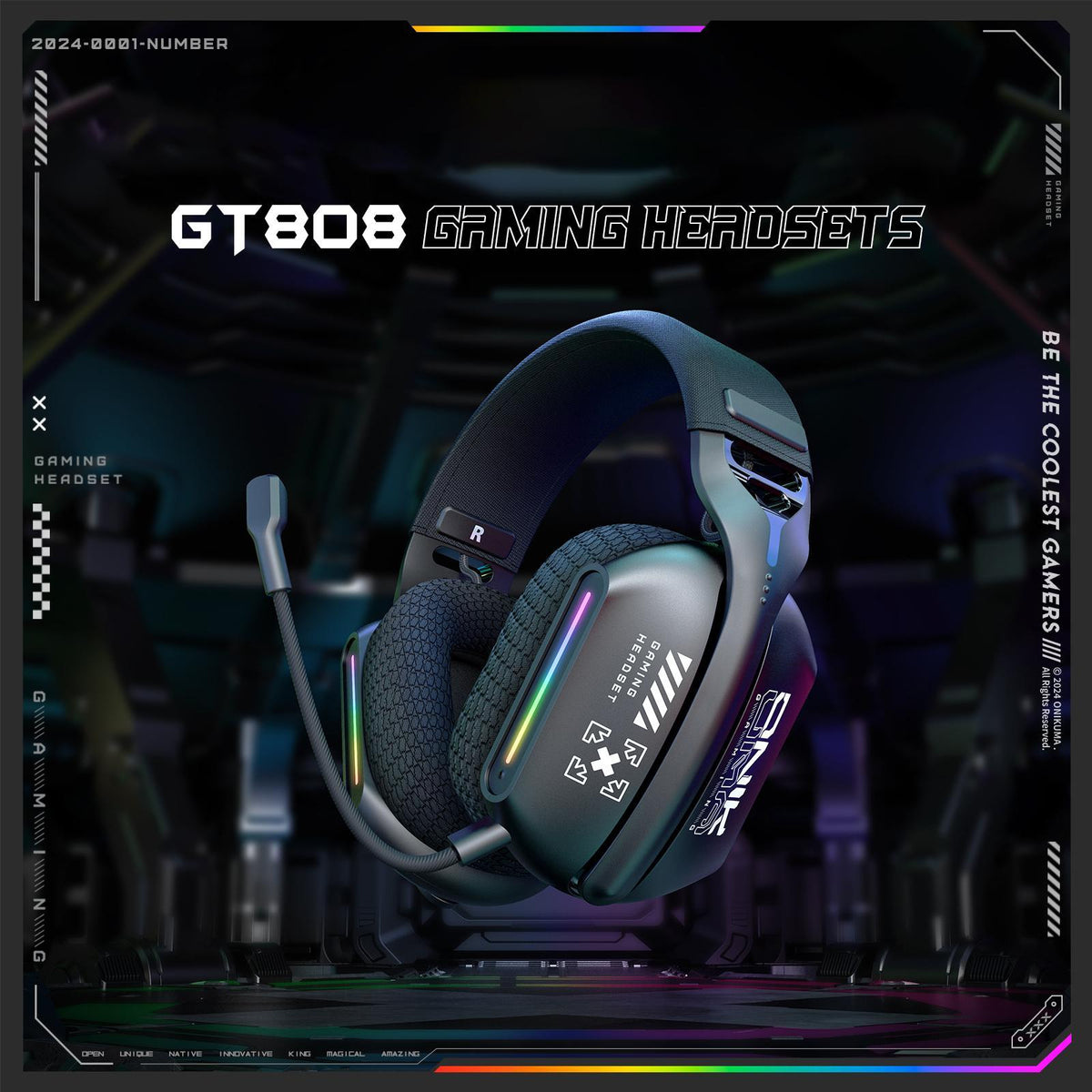 Tri-Mode Bluetooth Gaming Headset Black