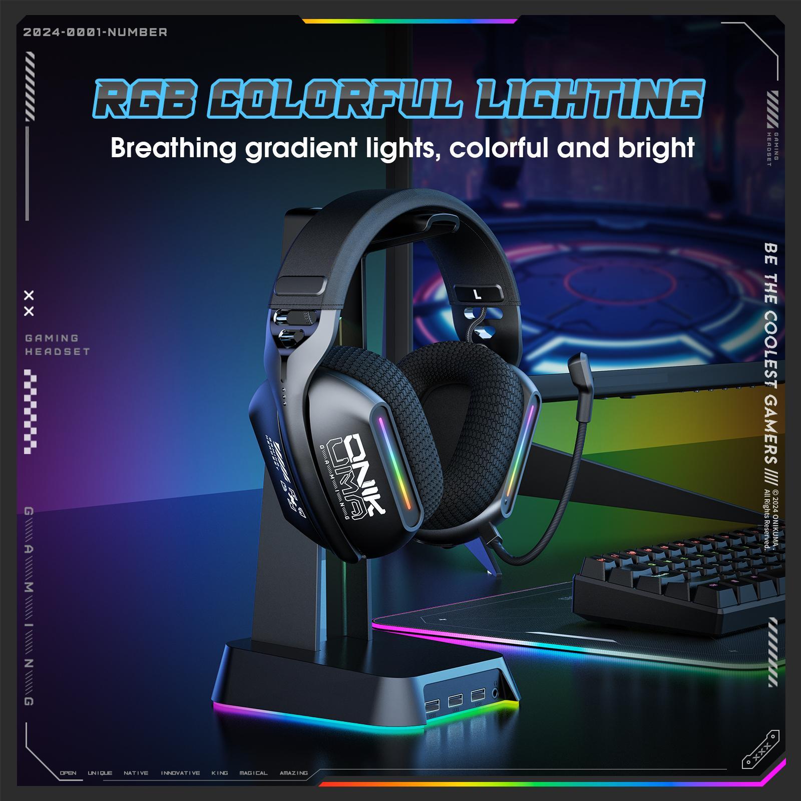 Tri-Mode Bluetooth Gaming Headset Black