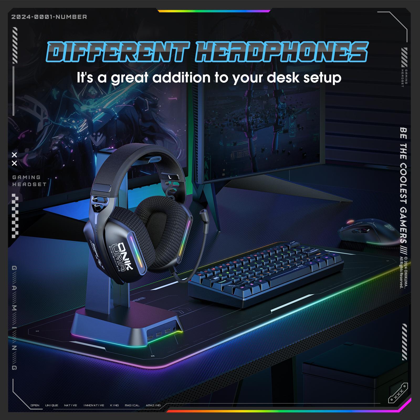 Tri-Mode Bluetooth Gaming Headset Black