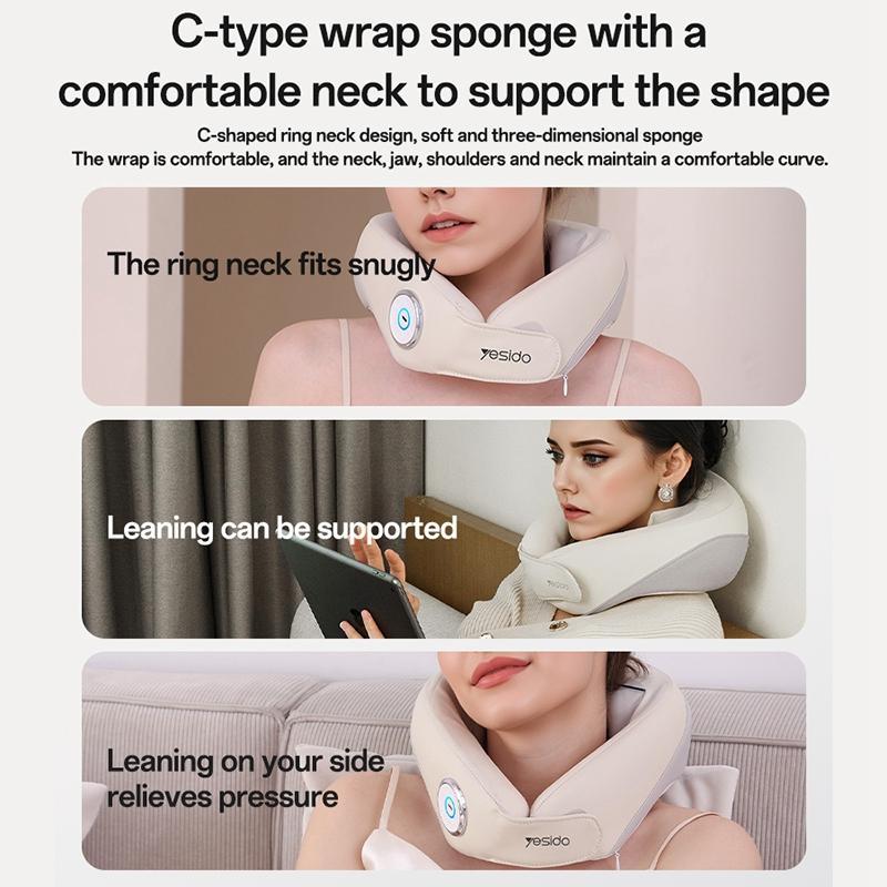 Yesido Mg14 Electric Neck Massager Heat Therapy White