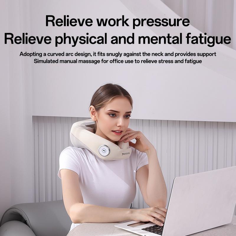 Yesido Mg14 Electric Neck Massager Heat Therapy White