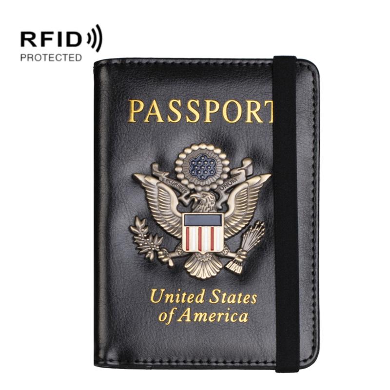 Multi Card Passport Holder Anti Magnetic Wallet - Blue