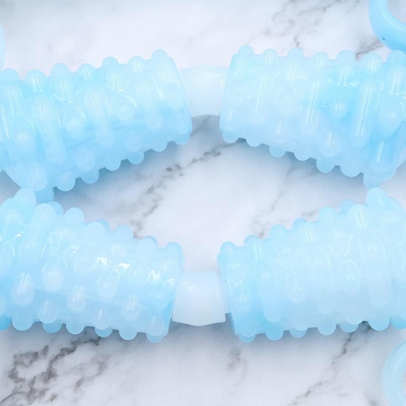 2-Pack Ring Leg Clamp Massager For Yoga & Fitness - Blue