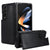For Samsung Galaxy Z Fold4 5G Full Coverage Double Buckle Phone Case - Black