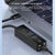 8 Pin To Type-C Rj45 Usb-A Hub Converter - Black
