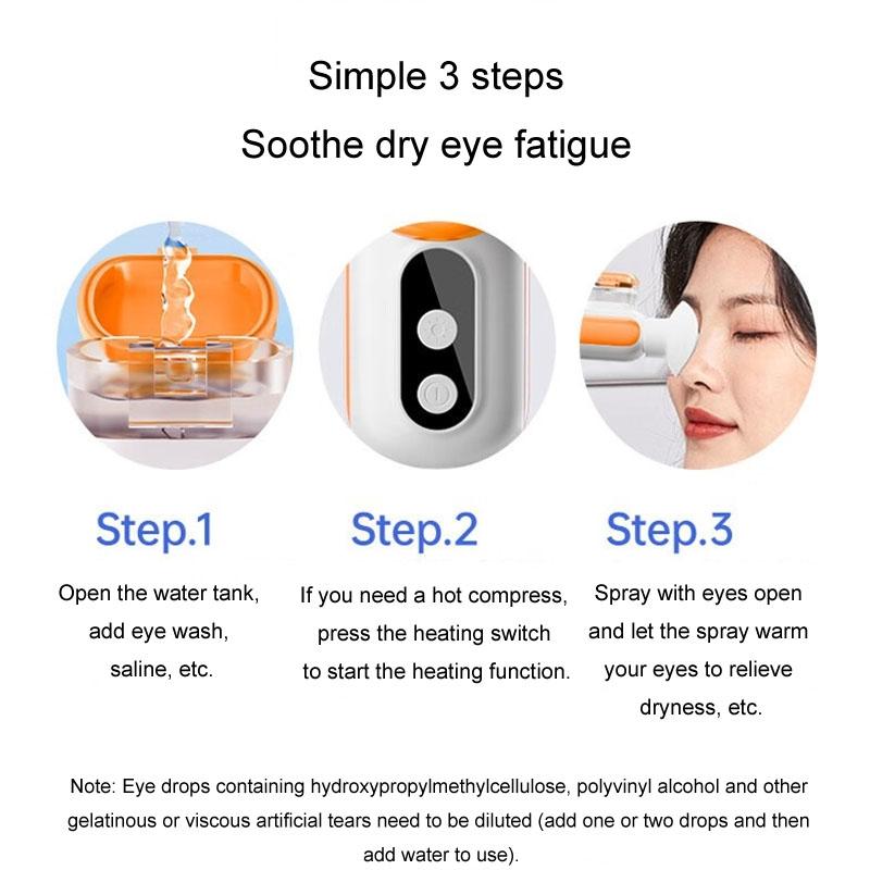 Konka Eye Moisturizer Spray Steamer Hot & Cold Misting Instrument White