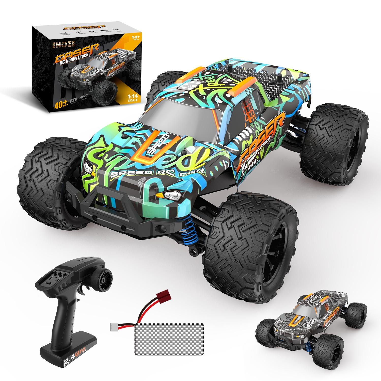 High Speed 4wd Rc Car - 1 14 Scale - Graffiti Black