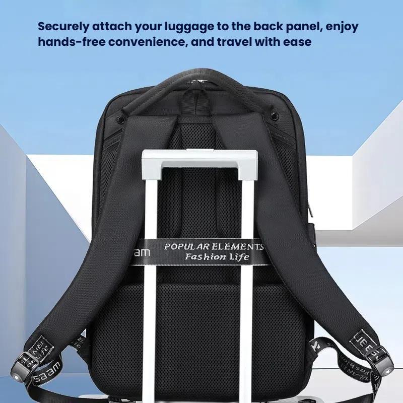Waterproof Men Business Backpack Black