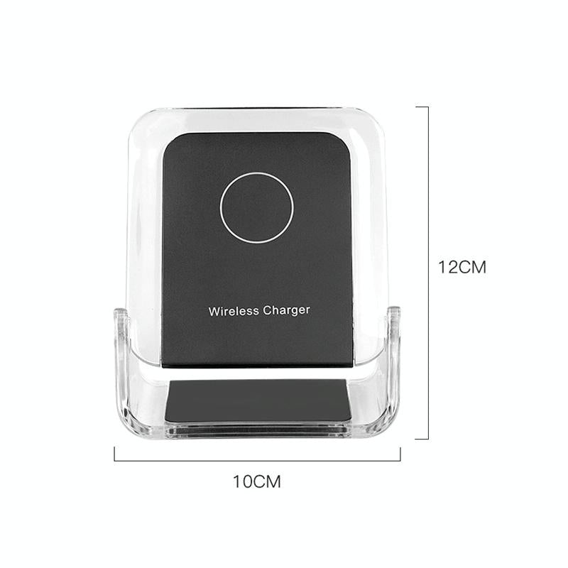 10W 3 In 1 Vertical Wireless Charger - Black