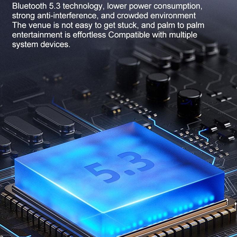 Wireless In-ear Earphones with Digital Charging Case - J2 - Black