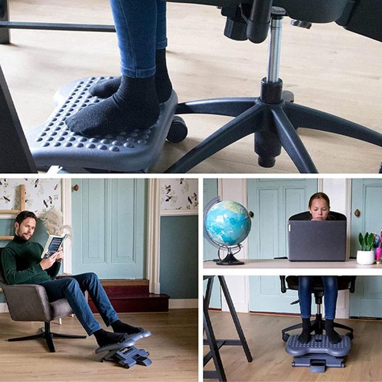Adjustable Massage Foot Pedal For Office Children And Pregnant Women Black