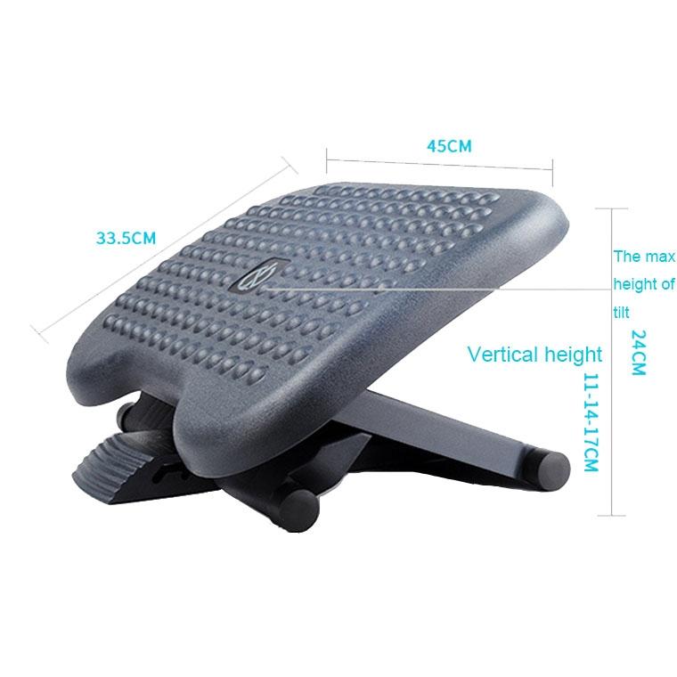 Adjustable Massage Foot Pedal For Office Children And Pregnant Women Black
