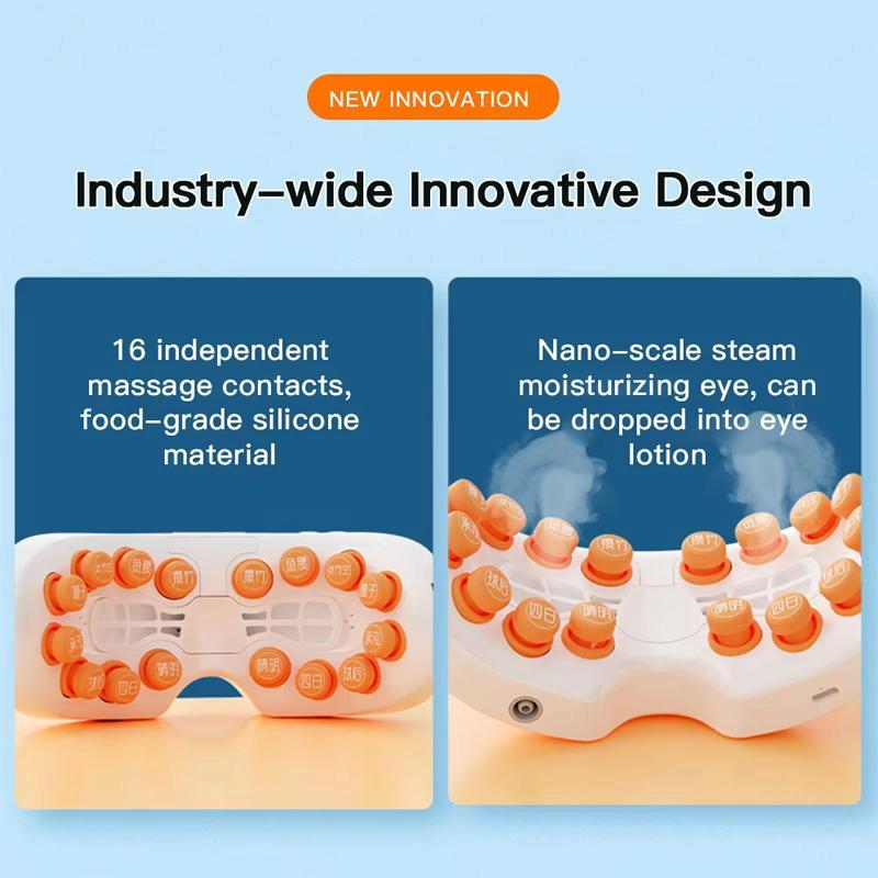 Smart Eye Massager With Vibration & Hot Compress White