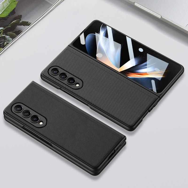 For Samsung Galaxy Z Fold4 5G Foldable Leather Case With Stand - Ultra Thin - Green