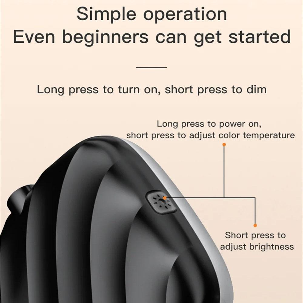 Usb Charging Led Beauty Fill Light for Mobile Phone Live Camera - Black