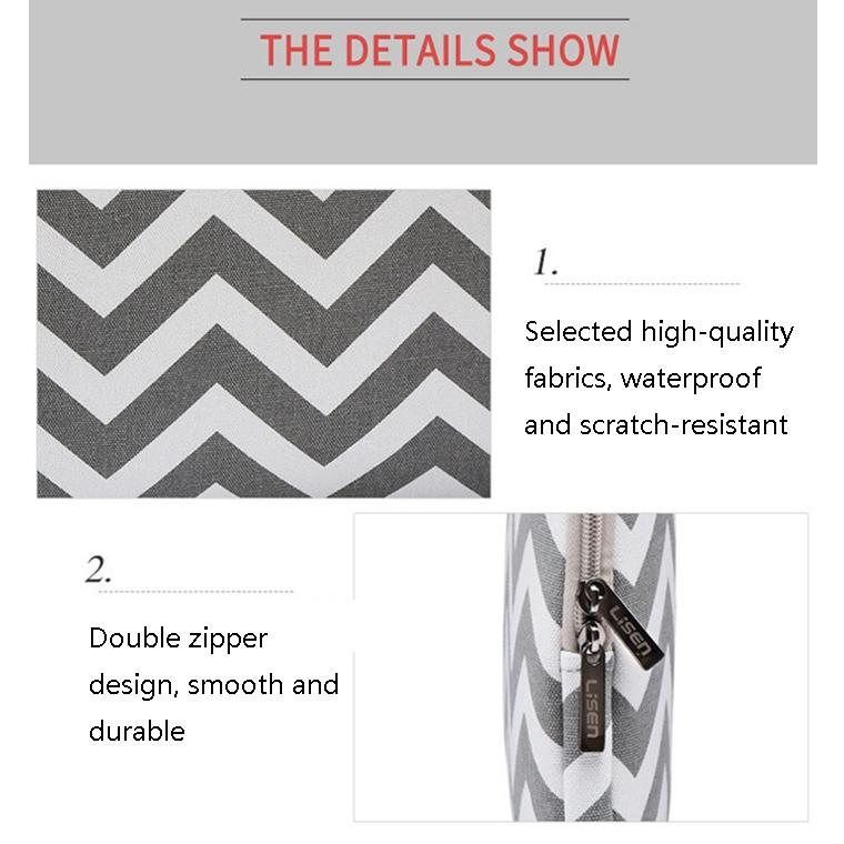 10 Wavy Pattern Notebook Liner Bag - Wavy Design - Gray