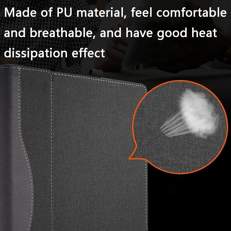 Xiaoxin Pro 14 2021 Anti-Fall Leather Laptop Case - Pink