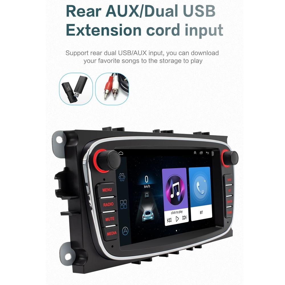 7 Inch Android Navigation Radio For Ford Focus - Bluetooth Rds 1 + 32G - Black 1 + 32G