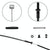 Ninebot Max G30 Electric Scooter Brake Cable Set - Black