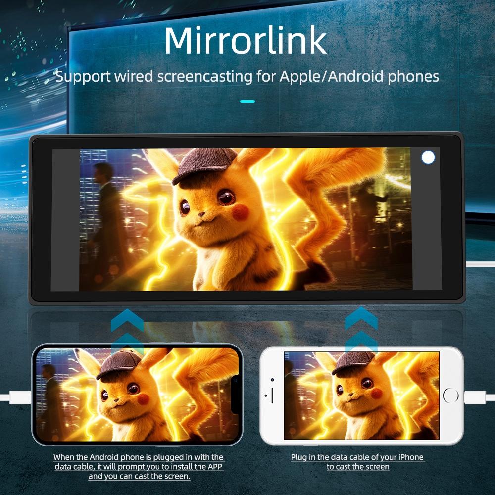 10.26 Inch Car Mp5 Player With Driving Recorder - Carplay / Android Auto Black