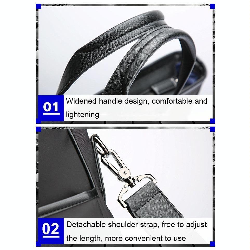 Waterproof Laptop Business Handbag - Large Capacity Black