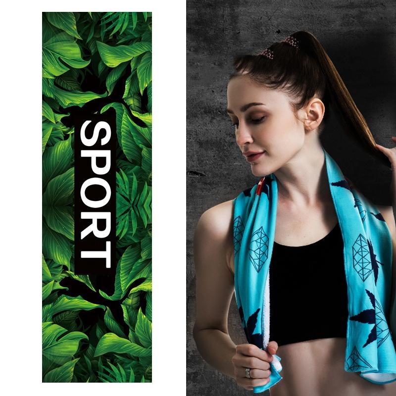 Quick Drying Cooling Towel For Outdoor Sports 100 X 30Cm - Greenery
