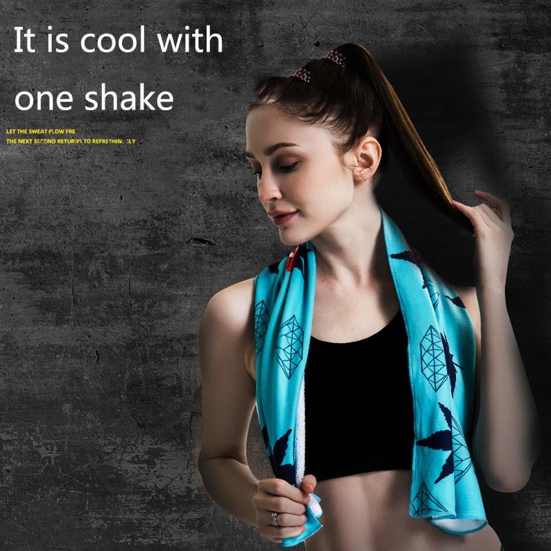Quick Drying Cooling Towel For Outdoor Sports 100 X 30Cm - Greenery