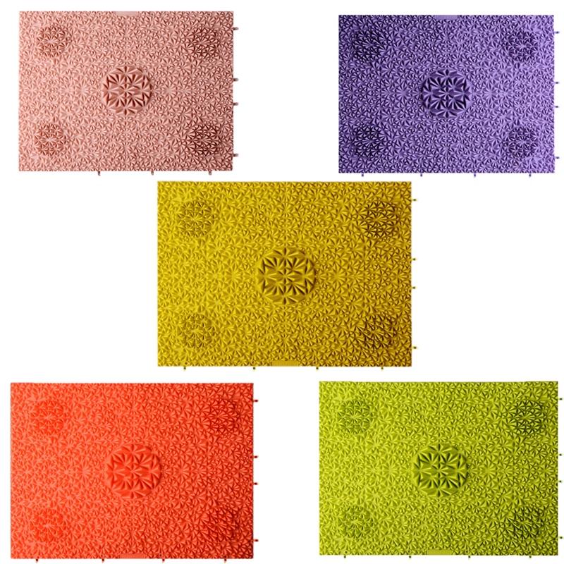 Fitness Toe Press Board For Home Foot Massage - Peacock Pink