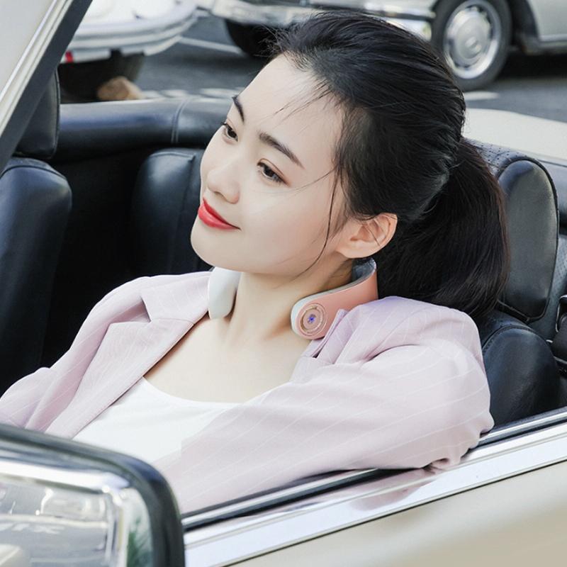 Intelligent Shoulder & Neck Massager Pgg Cervical Spine Physiotherapy With Heat & Multi-Function Design - White