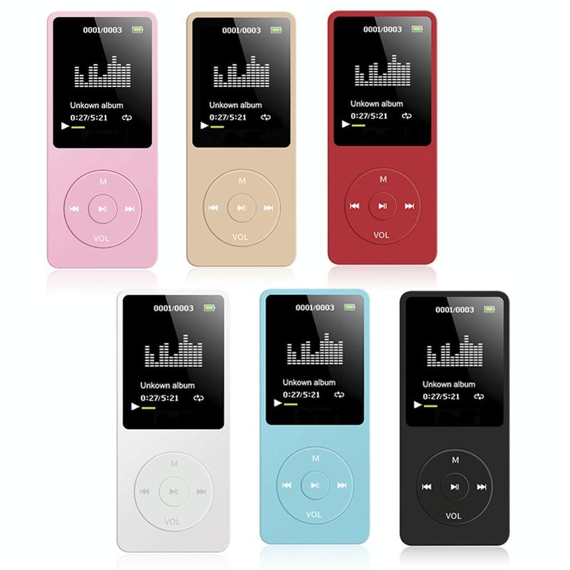 Ultra Thin Screen Mp4 Player Lossless Sound - White
