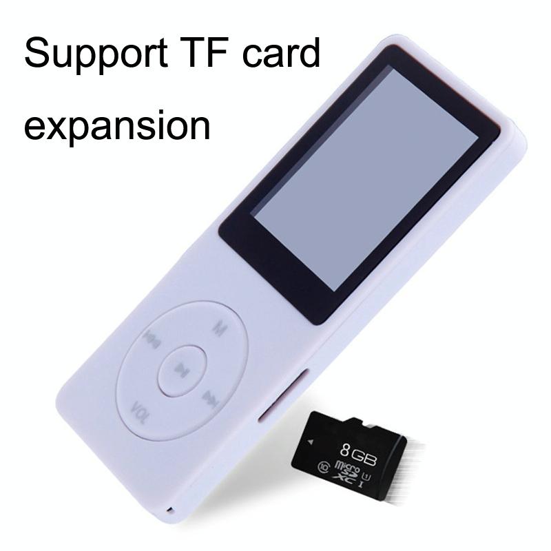 Ultra Thin Screen Mp4 Player Lossless Sound - White