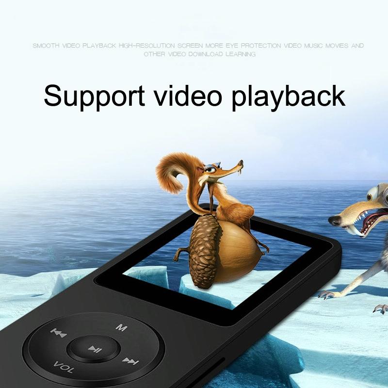 Ultra Thin Screen Mp4 Player Lossless Sound - White