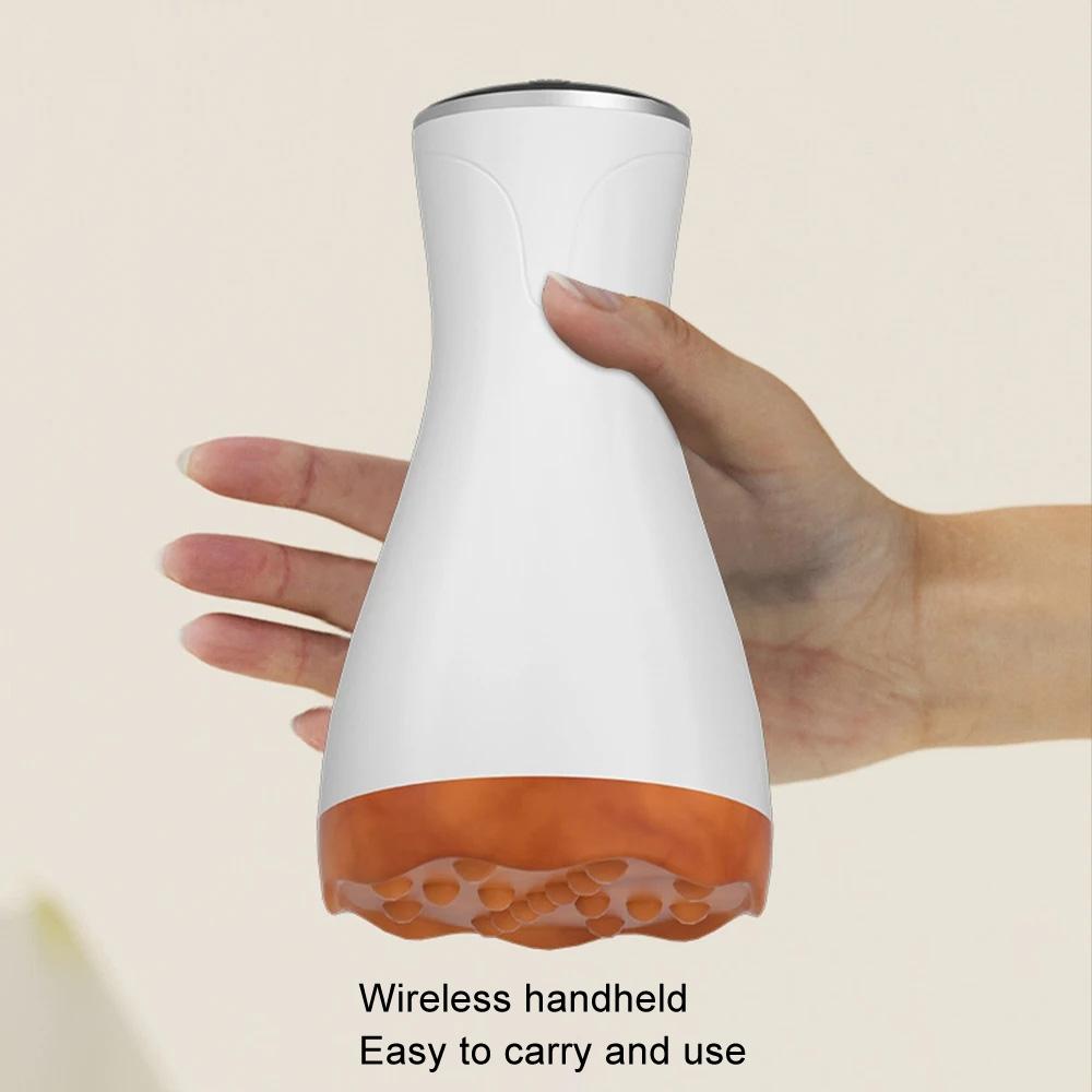 9-Speed Electric Hot Compress Massager For Whole Body Gua Sha - Red