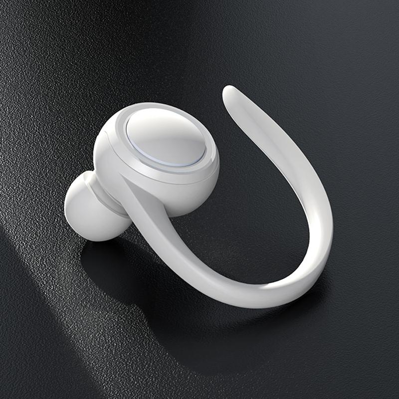 Wireless Hanging Ear Sports Earphone with True Sound - Black