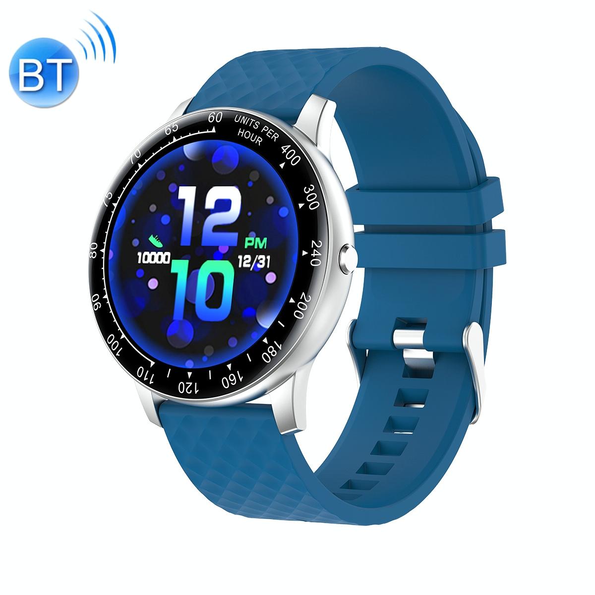 1.75 Inch Hd Round Screen Silicone Strap Smart Sports Watch - Black